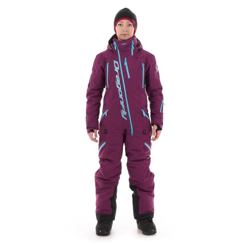 Снегоходный Утепленный комбинезон Dragonfly Extreme Woman 2023 Purple Sky