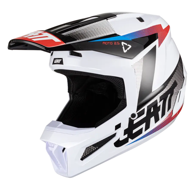 Шлем кроссовый Leatt Moto 2.5 Helmet Black/White 2024