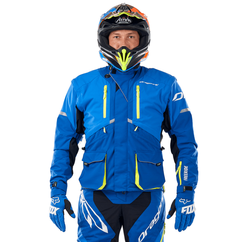 Куртка Эндуро Dragonfly Freeride Blue-Yellow