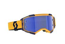 Очки SCOTT Fury dark yellow/dark blue/blue chrome works