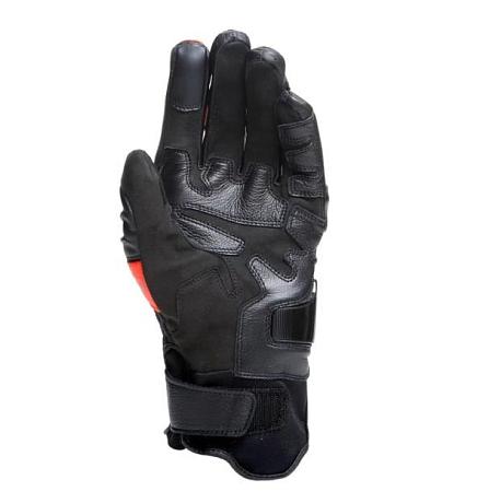 Перчатки кожаные Dainese Carbon 4 Short Black/Fluo-red S