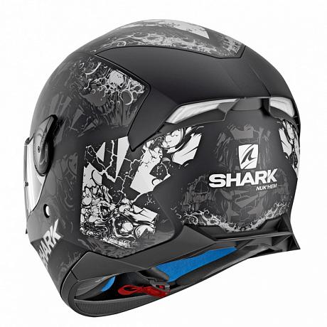 Шлем интеграл Shark Skwal 2, черно-серый