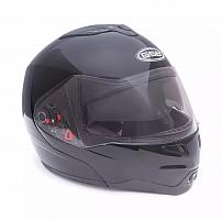 Снегоходный шлем модуляр GSB G-339 Snow (с Эл. Визором) Black Glossy