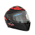 Шлем Beon B-500 Mat Black/red XS