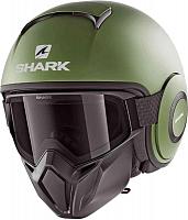 Шлем открытый Shark Street-Drak Blank Зеленый/Матовый