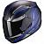 Мотошлем Scorpion EXO-390, цвет Черный Матовый/Синий Матовый/Серый