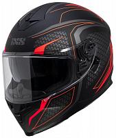 Шлем интеграл IXS HX 1100 2.4 черный матовый/красный