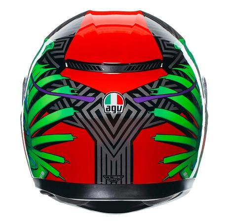 Шлем AGV K3 Kamaleon Black/Red/Green L