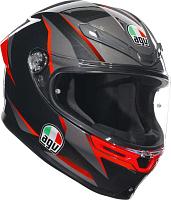 Мотошлем AGV K-6 S Slashcut Black/grey/red