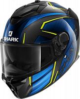 Мотошлем интеграл Shark Spartan GT Carbon Kromium Черный/Синий
