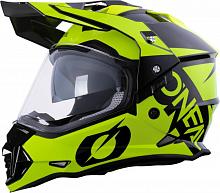 Шлем кроссовый со стеклом Oneal Sierra R Neon