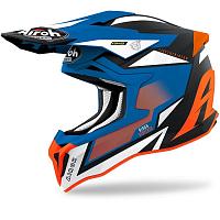 Шлем кроссовый Airoh Strycker Axe, Orange/Blue Matt