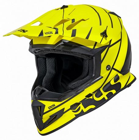 Кроссовый шлем IXS361 2.2 IXS Жёлто-черный матовый XS