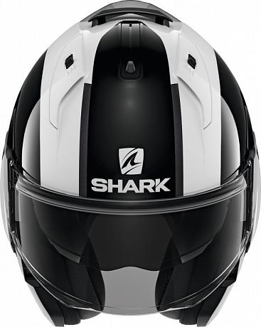 Шлем модуляр Shark Evo Es Endless, черный/белый/красный