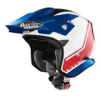 Открытый шлем Airoh TRR S Keen Blue/Red Gloss