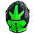 Кроссовый шлем IXS HX 361 2.0, чёрный/зелёный