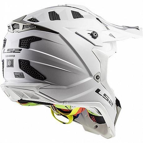 Кроссовый шлем LS2 MX470 Subverter Single Mono, Gloss White