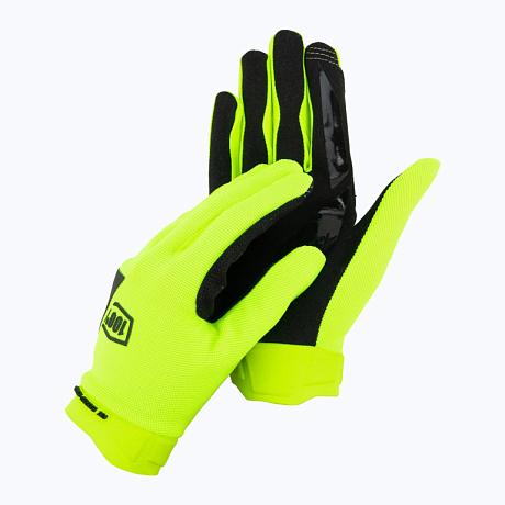 Мотоперчатки 100% Ridecamp Fluo Yellow 2024 S