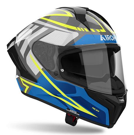 Шлем модуляр Airoh Matryx Rider Blue Gloss M