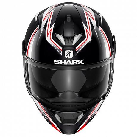 Шлем интеграл Shark Skwal 2 Sykes черно-белый-красный