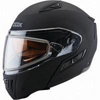 Шлем снегоходный ZOX Condor, стекло с электроподогревом Черный мат