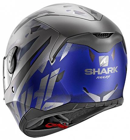 Шлем интеграл Shark D-Skwal Kanhji, серо-синий