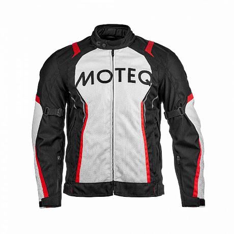 Текстильная куртка Moteq Spike, черный/белый S