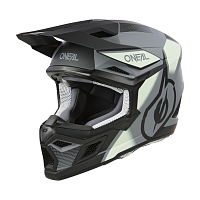 Шлем кроссовый O'NEAL 3Series Vision Серый/Черный
