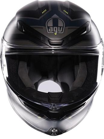 Мотошлем AGV K-6 S Enhance Matt Grey/yellow Fluo M