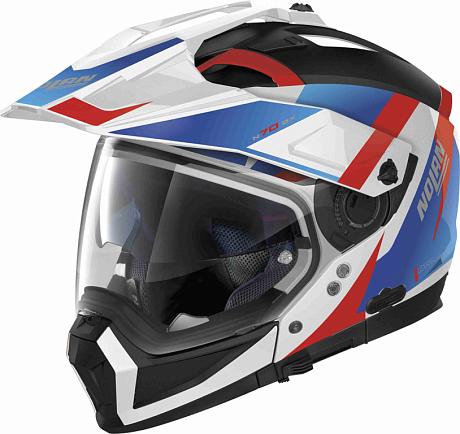 Шлем Nolan N70-2 X (06) Skyfall N-Com 060 Metal White/Red/Blue S