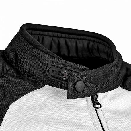 Текстильная куртка Moteq Spike, черный/белый S