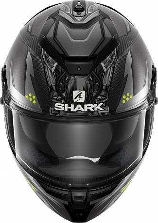 Мотошлем интеграл Shark Spartan Gt Carbon Urikan Mat Black/Grey S