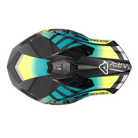 Шлем Acerbis STEEL CARBON 22-06 Light Blue/Fluo Yellow S