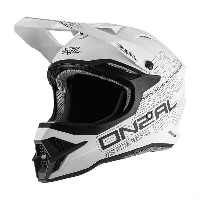 Кроссовый шлем Oneal 3Series FLAT 2.0 Белый матовый