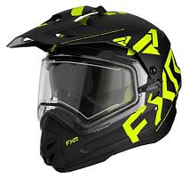 Снегоходный шлем с электоподогревом FXR Torque X Team 23 Black/Lime